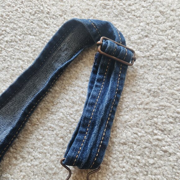 👖 No Boundaries Denim Overall Shorts – Juniors Size Small 3/5 - Picture 3 of 7